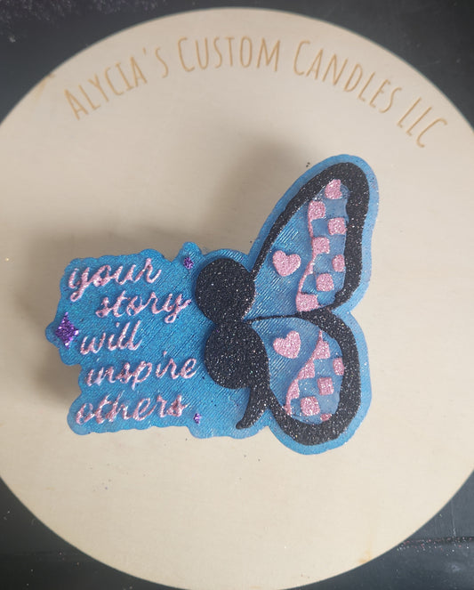 Semicolon Butterfly Freshie