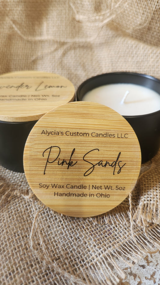 Book Drop 5oz Candles (Black Jars)