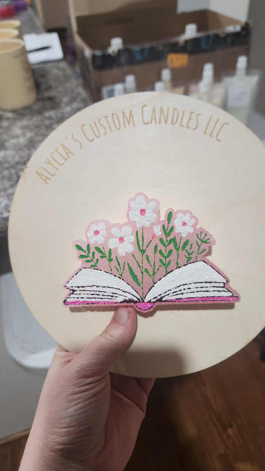 Book with Flowers Freshie