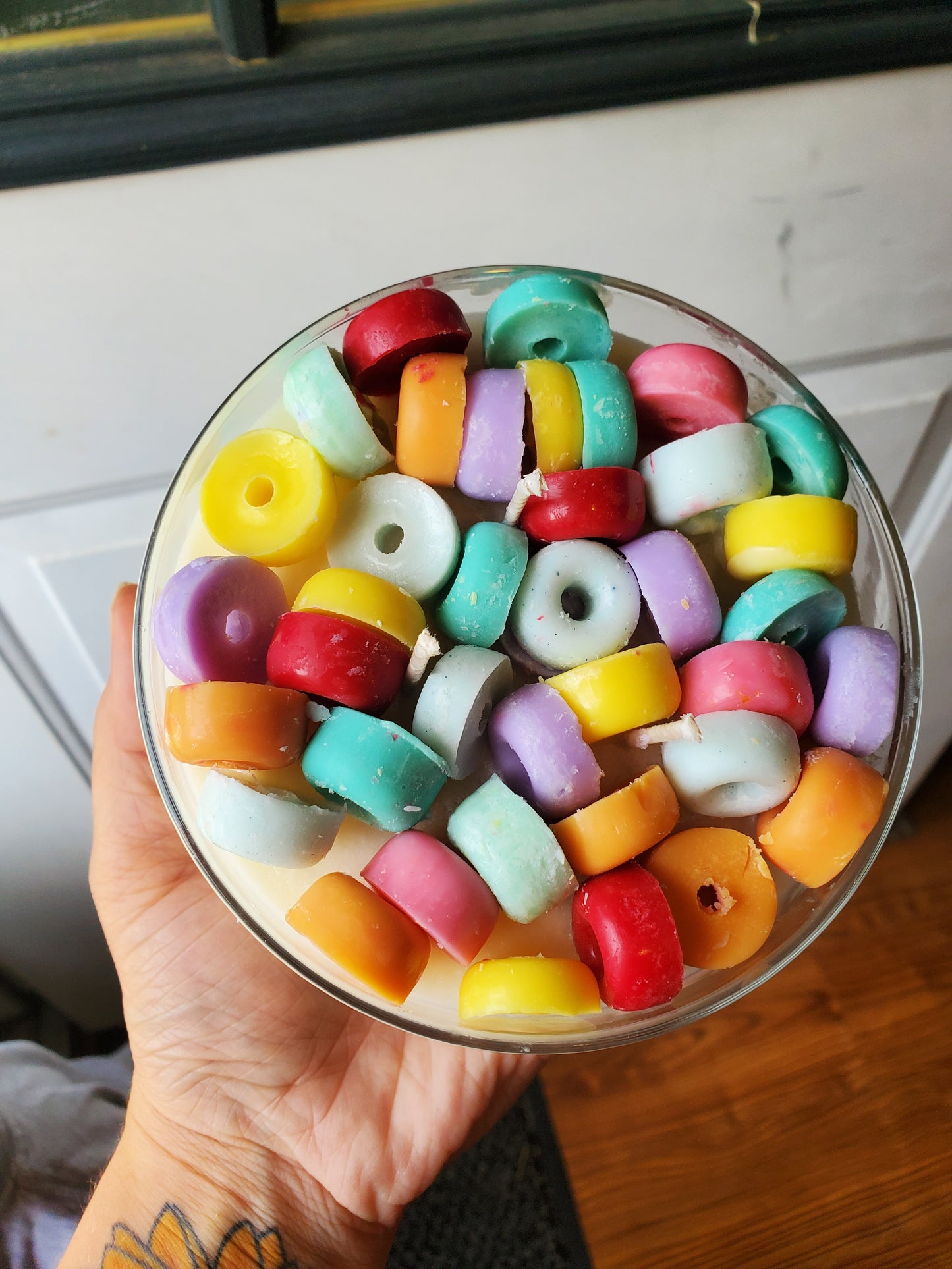 Fruit Loops Cereal Bowl Candle